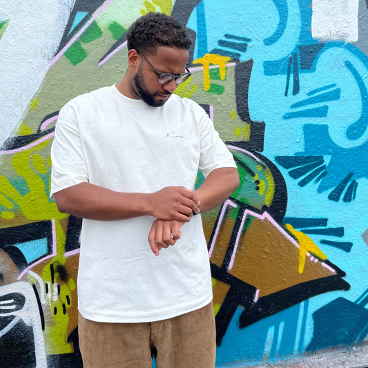 Bankoo – Beige Organic Cotton T-Shirt | Kimaa Collective